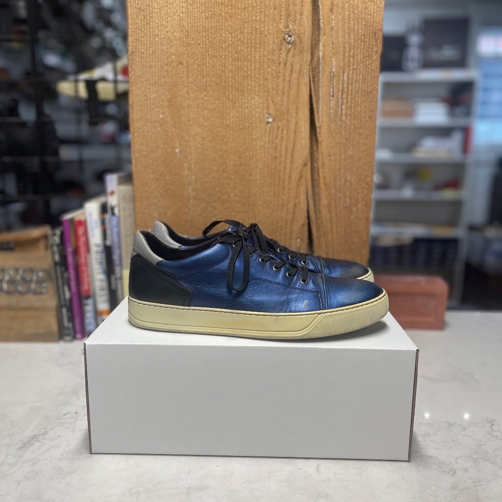Blue Leather Lanvin